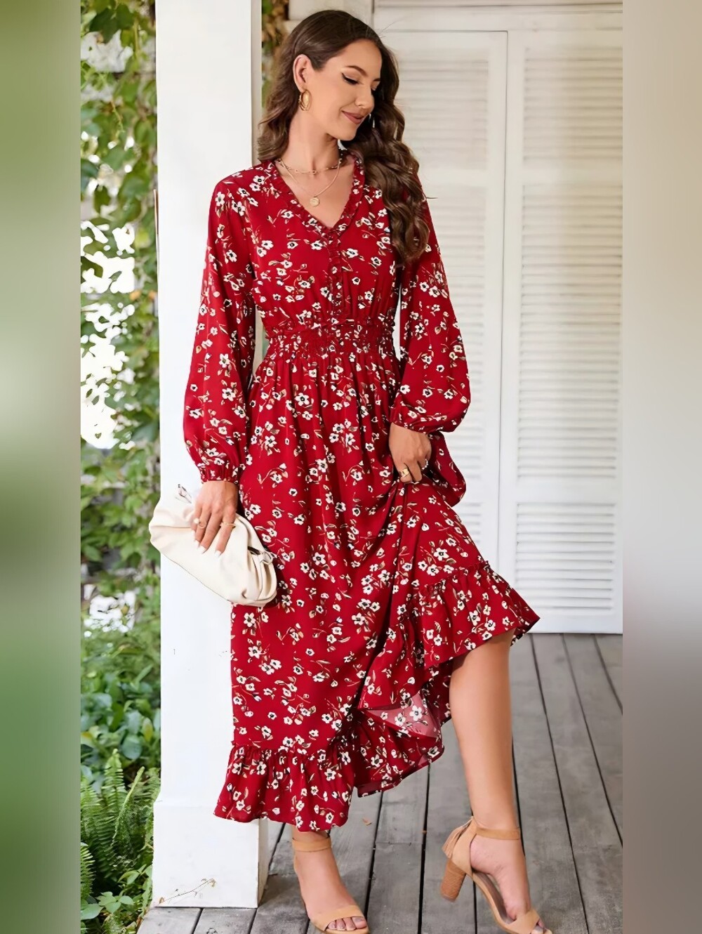 Floral Maxi Dress - Picture 2 of 4